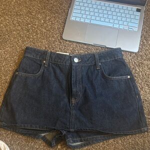 Women's Dark Wash Skort